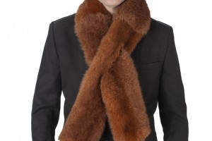 Where can you buy a genuine fur scarf for men?